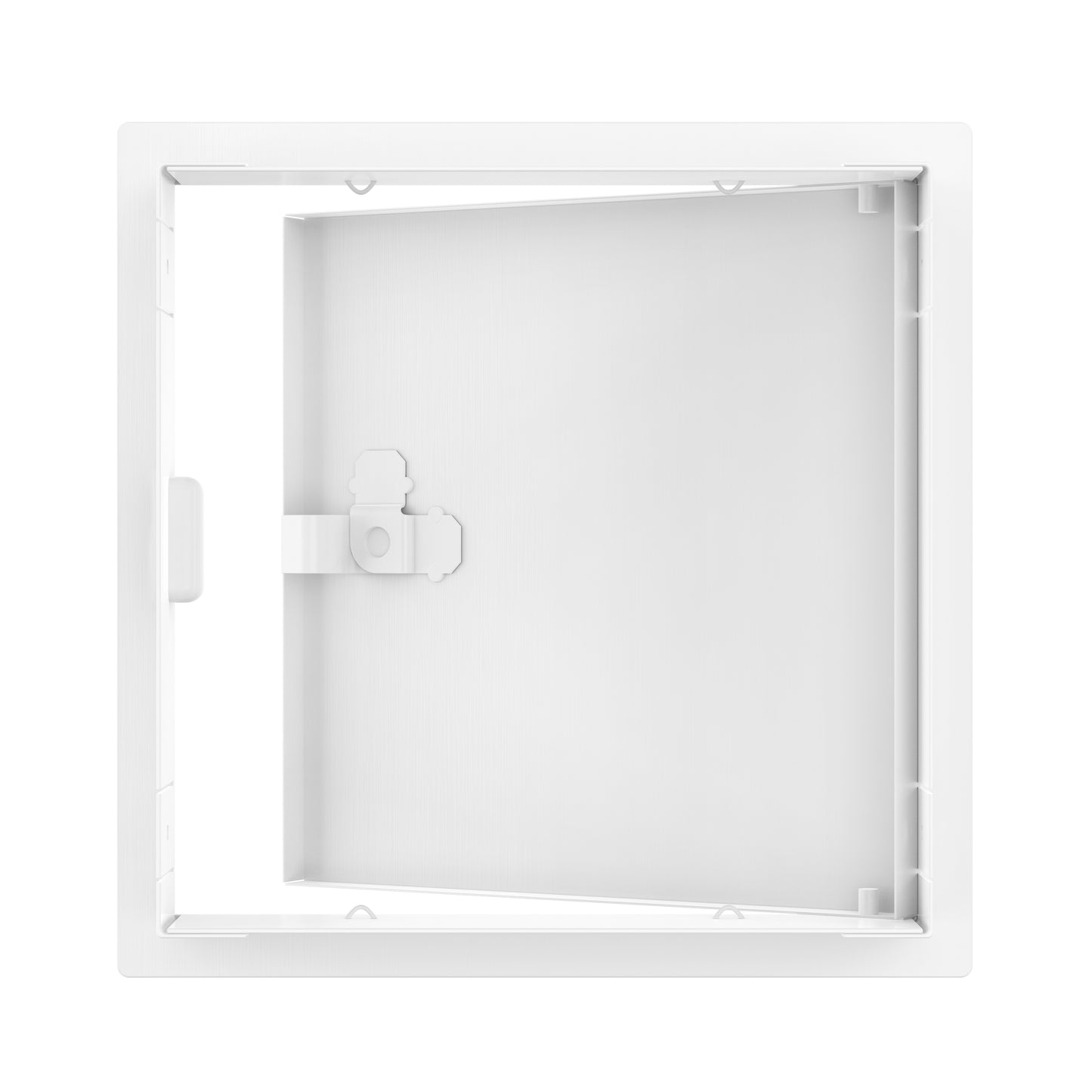 8" x 8" White Powder-Coated Steel Metal Access Panel: Sleek Flush Mount for Drywall