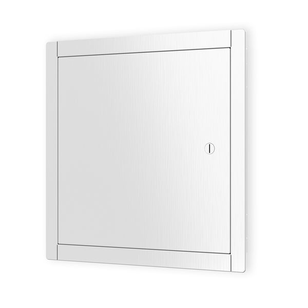 20" x 20" White Powder-Coated Steel Metal Access Panel: Sleek Flush Mount for Drywall