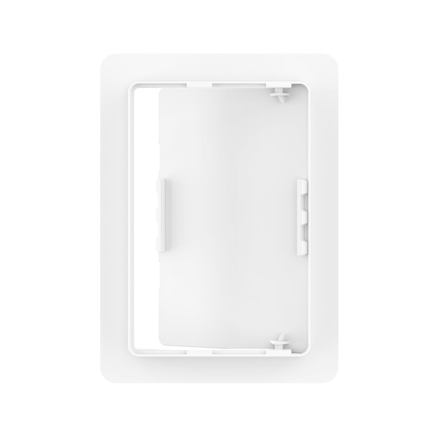4" x 6" White Heavy-Duty Plastic Access Panel for Drywall: Premium Wall Hole Cover & Plumbing Panel