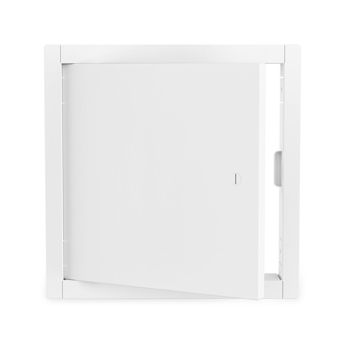 8 x 8 Inch White Powder-Coated Steel Metal Access Panel: Sleek Flush Mount for Drywall