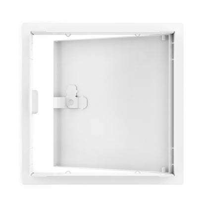 12 x 12 Inch White Powder-Coated Steel Metal Access Panel: Sleek Flush Mount for Drywall