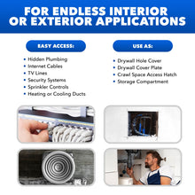 20" x 20" White Powder-Coated Steel Metal Access Panel: Sleek Flush Mount for Drywall view 5