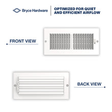 10" x 4" Air Supply Vent Cover - Solid Steel Grille for Wall & Ceiling, White Finish view 5
