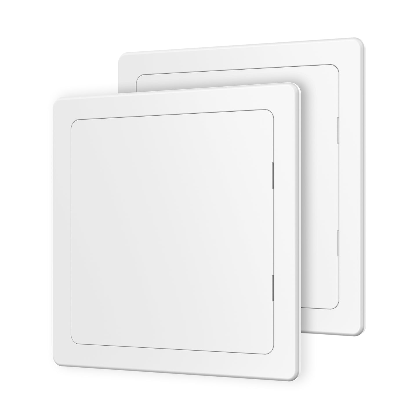 [2 Pack] 10" x 10" White Heavy-Duty Plastic Access Panel for Drywall: Premium Wall Hole Cover & Plumbing Panel