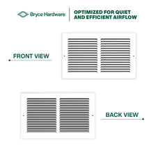 14” x 8” Air Return Grille - Heavy-Duty Steel, Louvered, Matte White, Easy Install Kit view 5