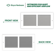 14” x 6” Air Return Grille - Heavy-Duty Steel, Louvered, Matte White, Easy Install Kit view 5