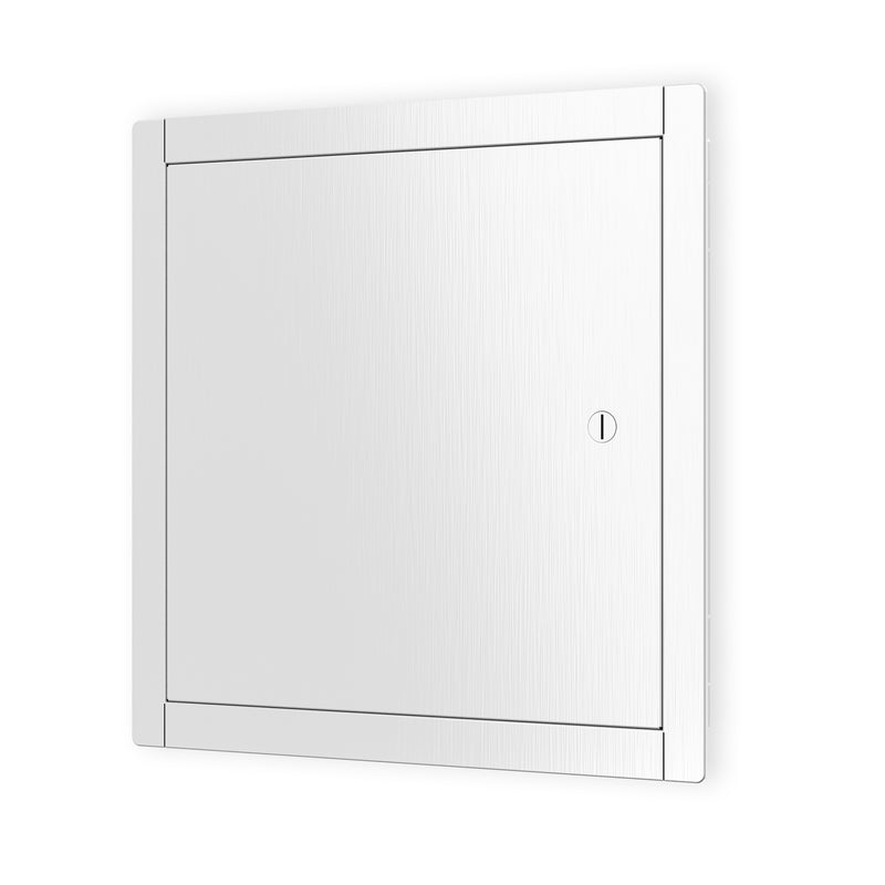 20" x 20" White Powder-Coated Steel Metal Access Panel: Sleek Flush Mount for Drywall