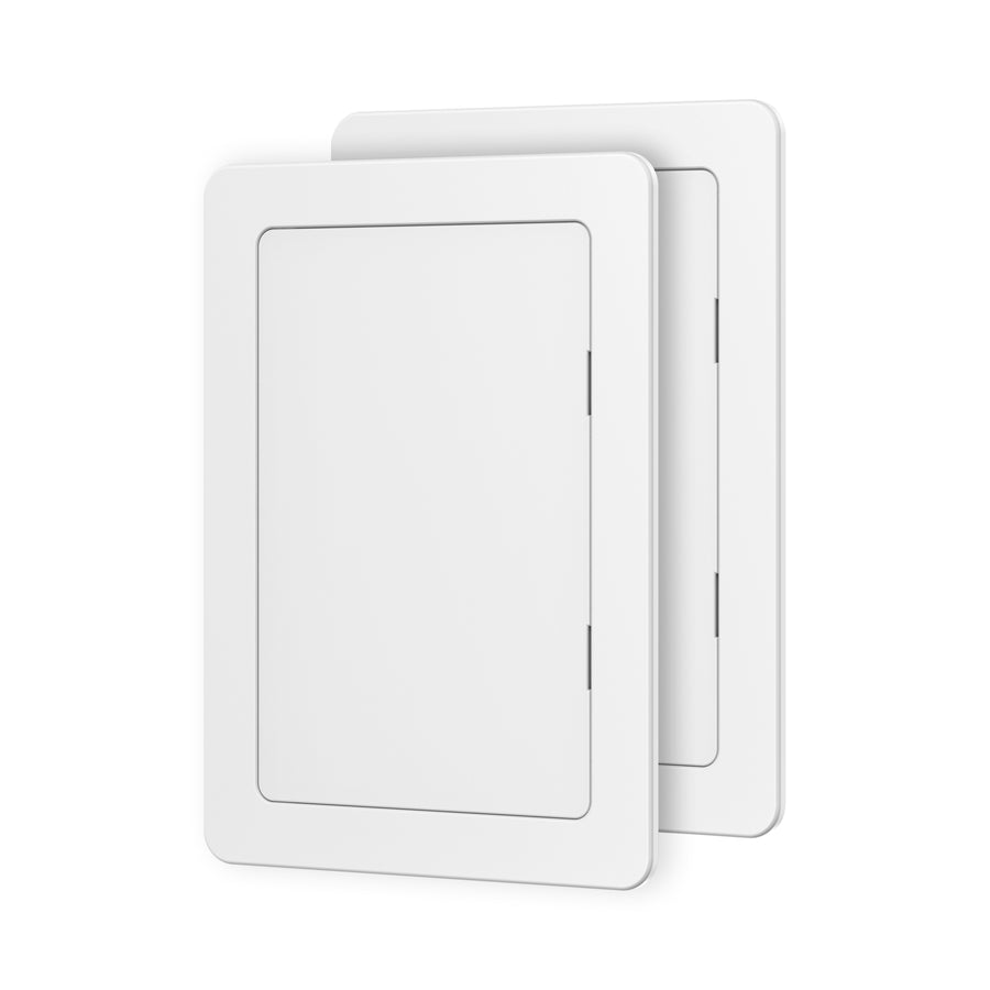 [2 Pack] 4" x 6" White Heavy-Duty Plastic Access Panel for Drywall: Premium Wall Hole Cover & Plumbing Panel view 1 of 7