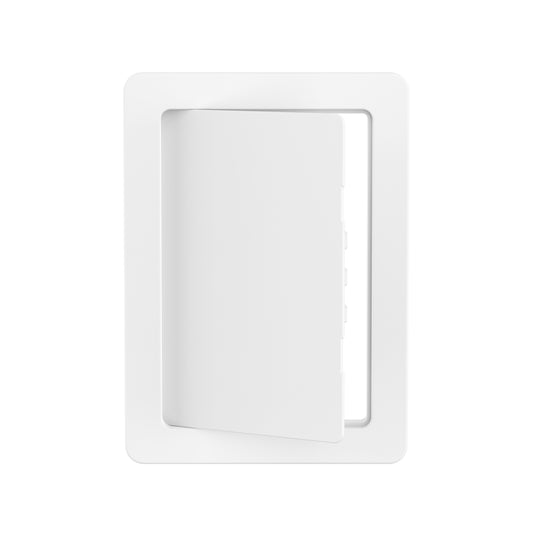 4" x 6" White Heavy-Duty Plastic Access Panel for Drywall: Premium Wall Hole Cover & Plumbing Panel